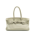 HERMES SHOULDER BIRKIN CLEMENCE GRIS PERLE SHW
