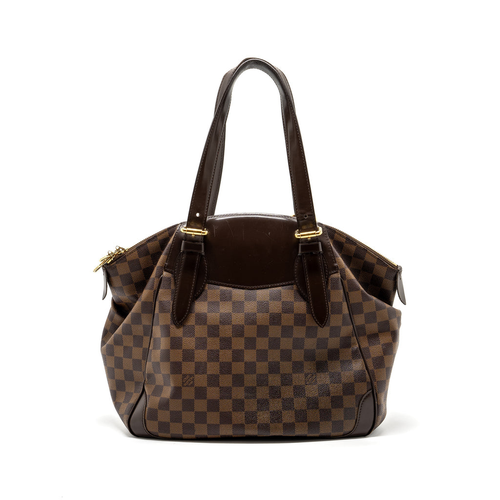 LOUIS VUITTON TOTE BAG DAMIER EBENE GHW