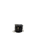 CHANEL SUPER MINI BUCKET BAG BLACK DENIM LGHW