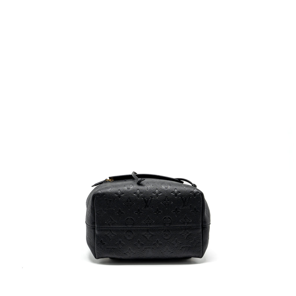 LOUIS VUITTON MONTSOURIS PM BACKPACK MONOGRAM EMPREINTE BLACK GHW