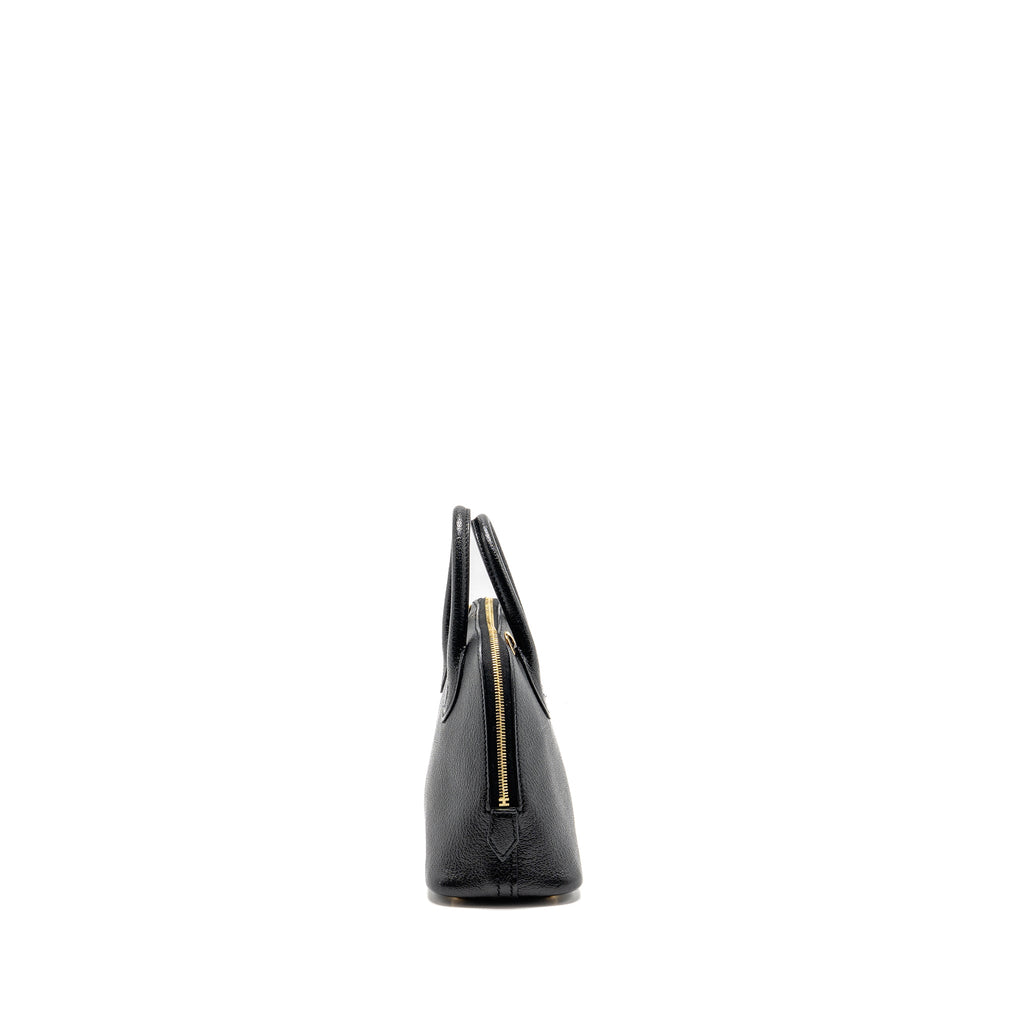 HERMES MINI BOLIDE CHEVRE MYSORE LEATHER BLACK GHW