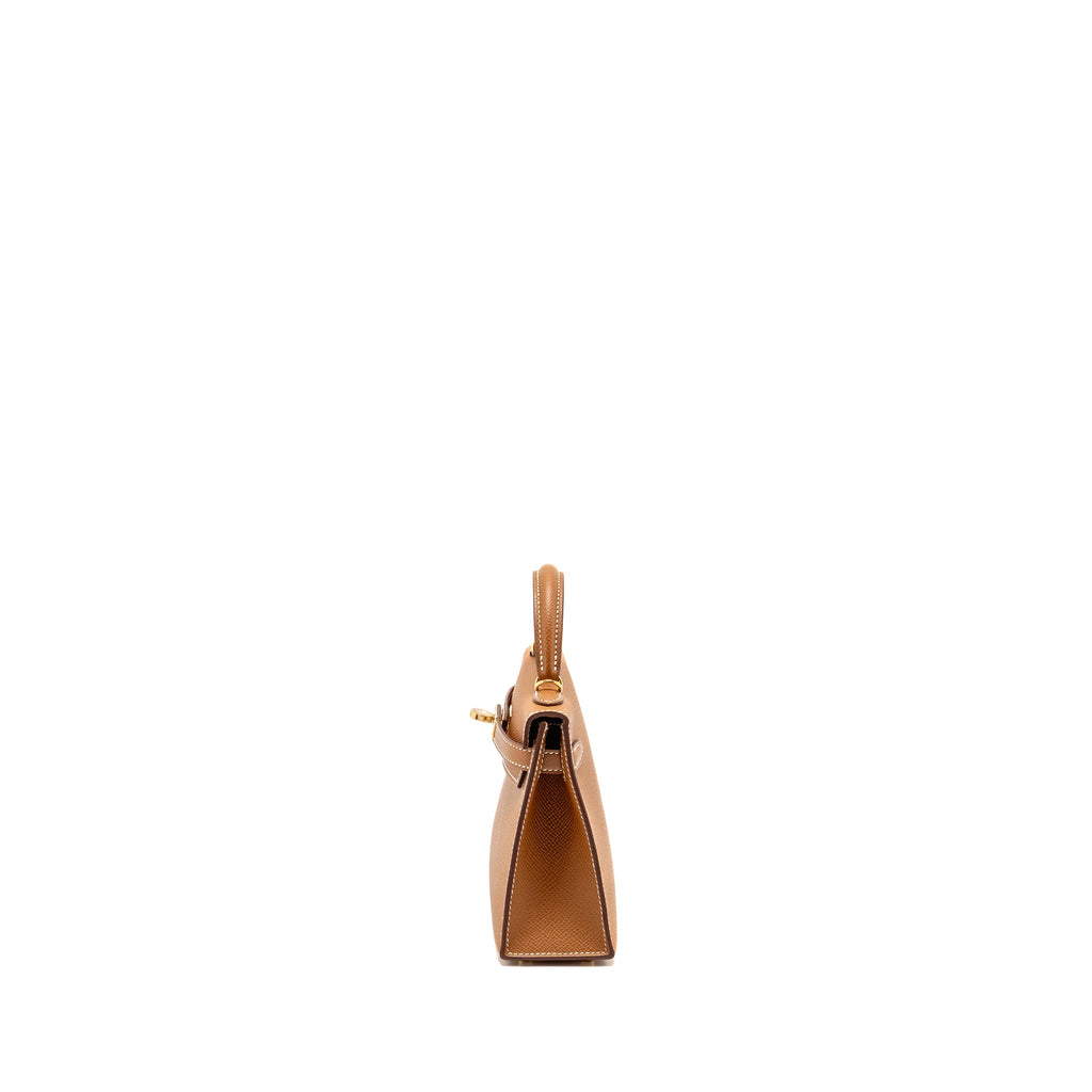 HERMES MINI KELLY II EPSOM GOLD GHW