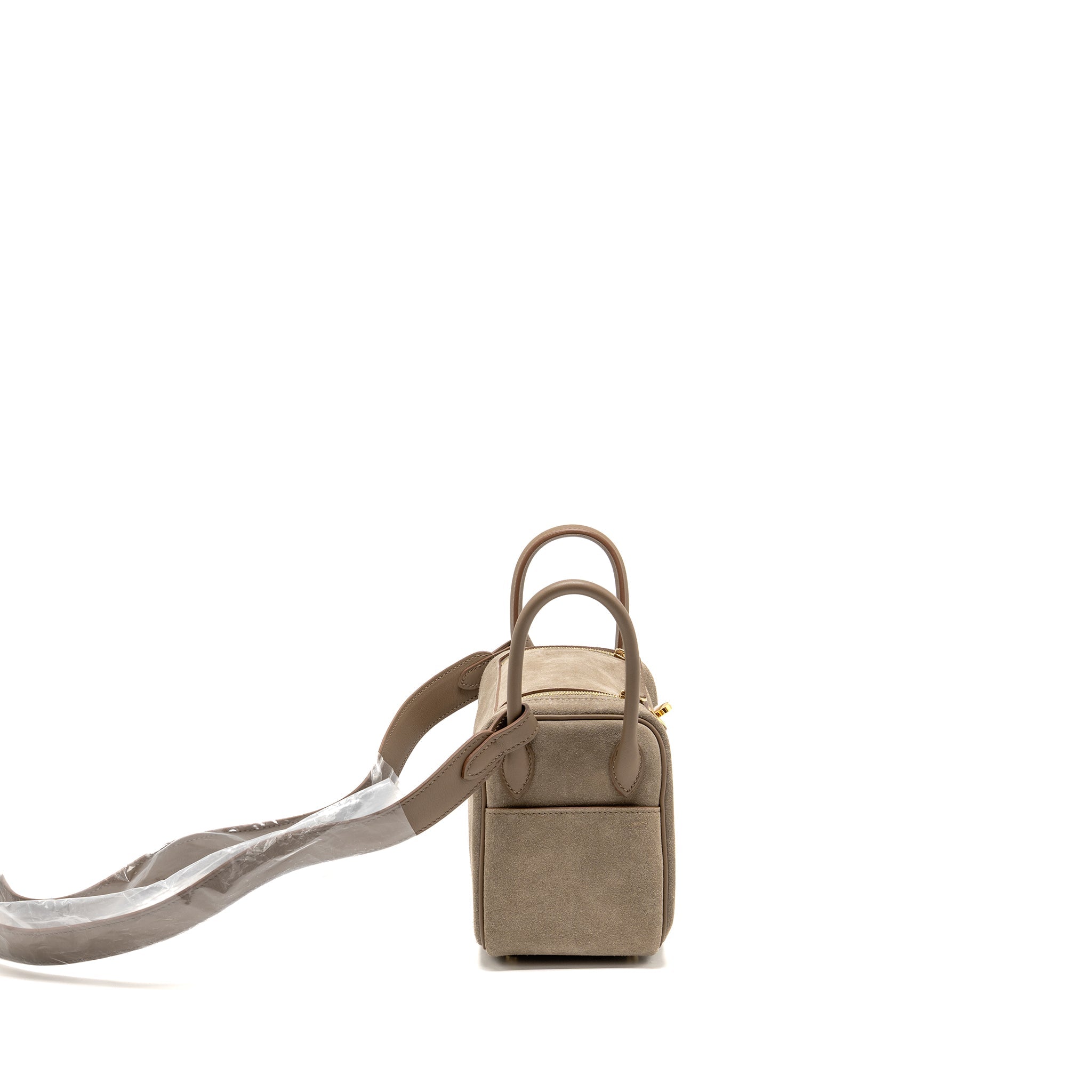 HERMES MINI LINDY GRIZZLY/SWIFT GRIS CAILLOU/ETOUPE GHW