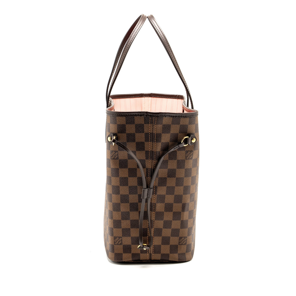 LOUIS VUITTON NEVERFULL MM DAMIER EBENE CANVAS GHW
