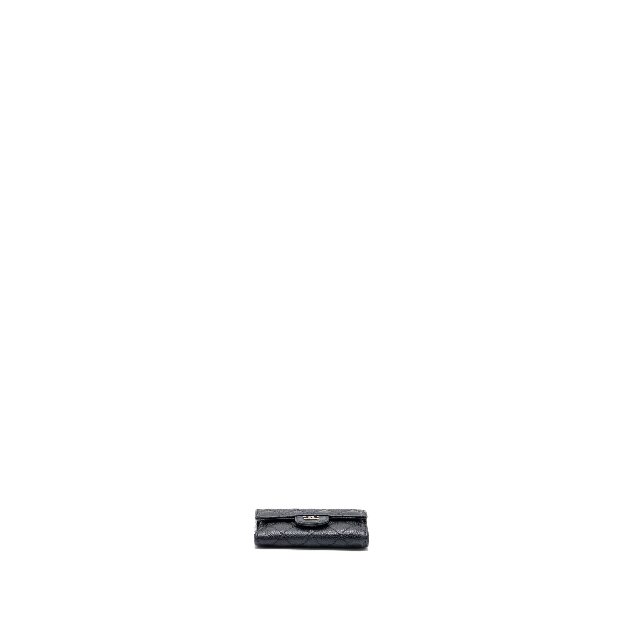 CHANEL CLASSIC FLAP CARD HOLDER CAVIAR BLACK SHW