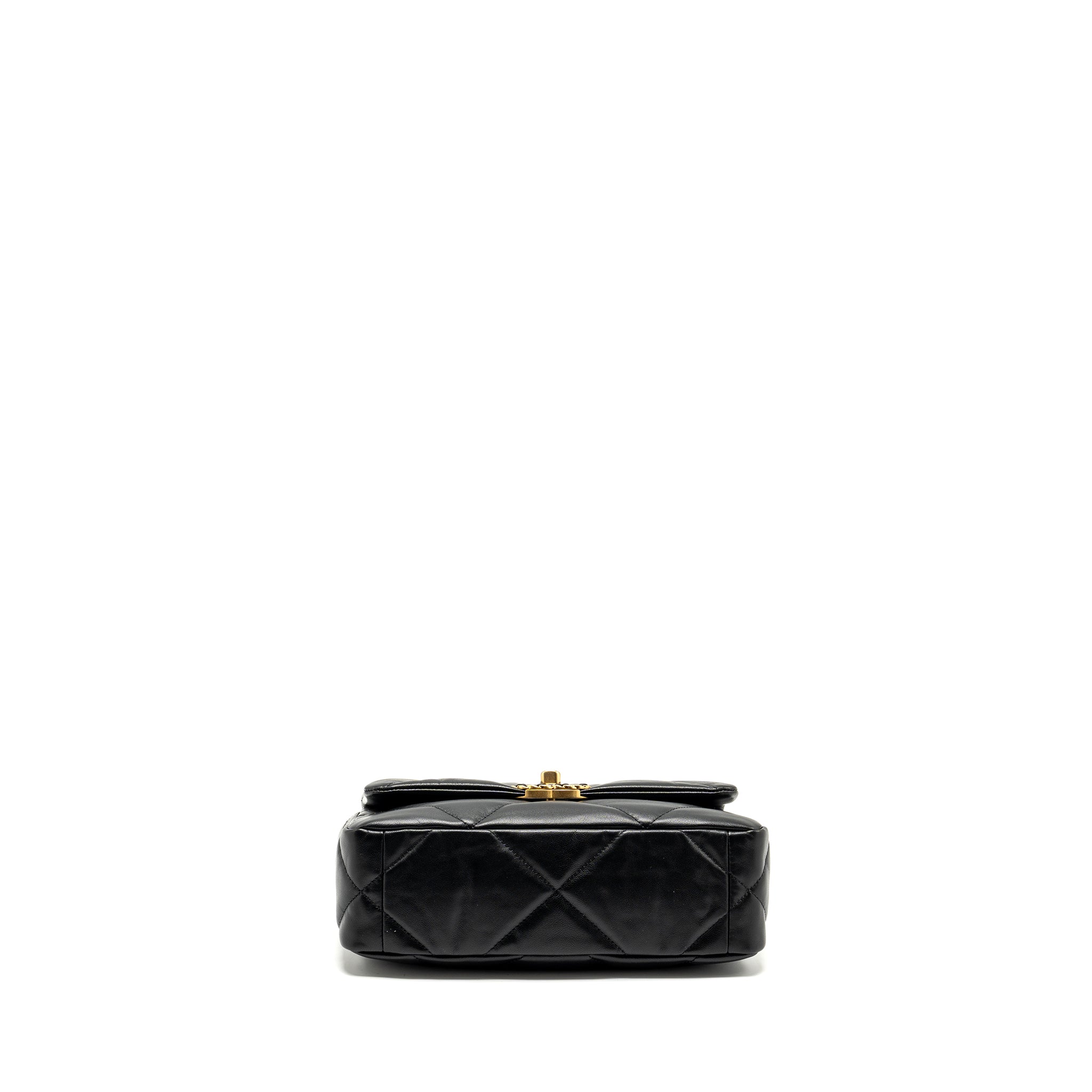 CHANEL SMALL 19 BAG GOATSKIN BLACK MULTICOLOUR HARDWARE