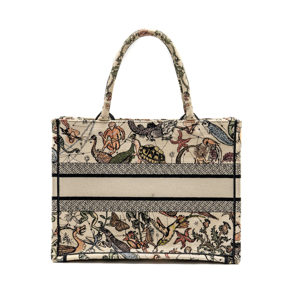 DIOR MEDIUM BOOK TOTE EMBROIDERY CANVAS MULTICOLOUR