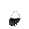 DIOR MINI SADDLE BAG CALFSKIN BLACK GHW