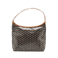 GOYARD BOHEME HOBO BAG CANVAS/CALFSKIN BLACK/BROWN SHW