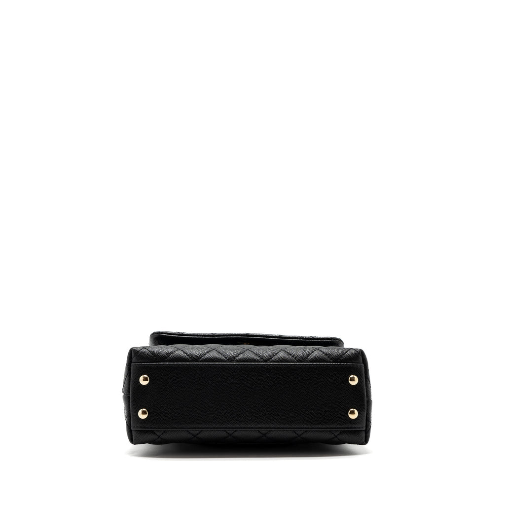 CHANEL SMALL COCO HANDLE CAVIAR BLACK LGHW