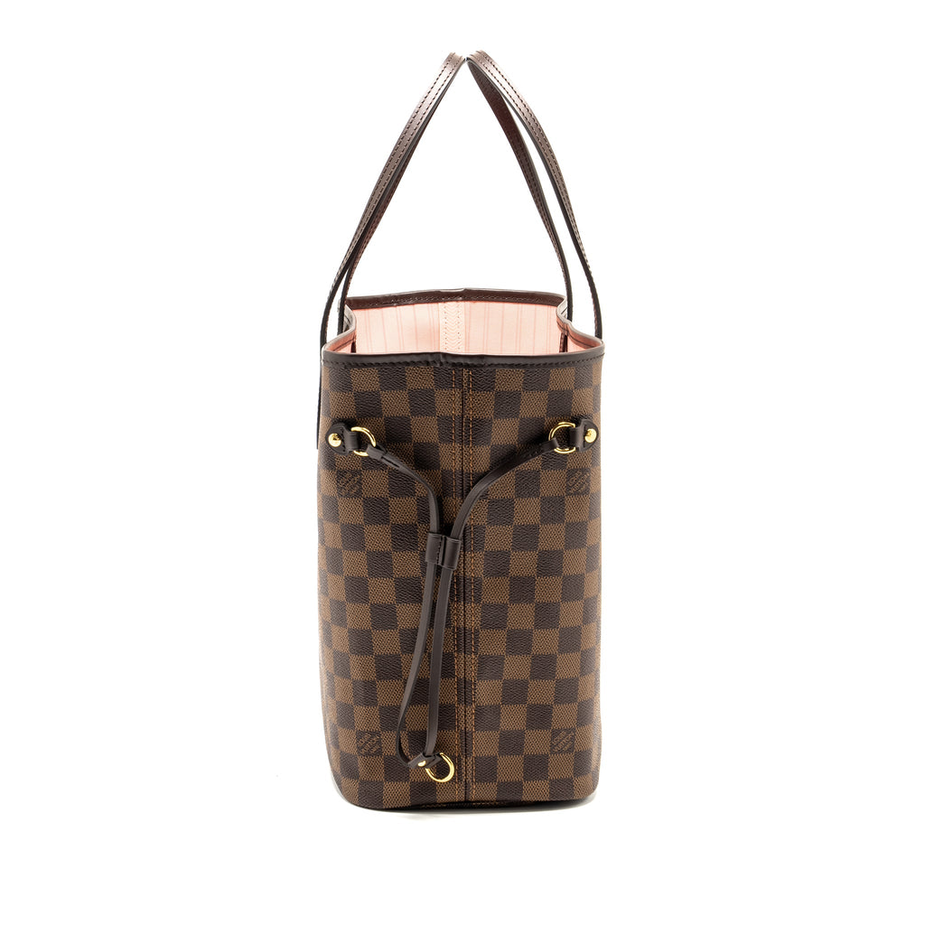 LOUIS VUITTON NEVERFULL MM DAMIER EBENE CANVAS GHW