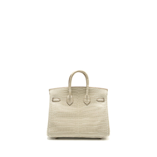 HERMES BIRKIN 25 CROCODILE POROSUS BETON SHW