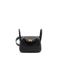 HERMES MINI LINDY CLEMENCE BLACK GHW