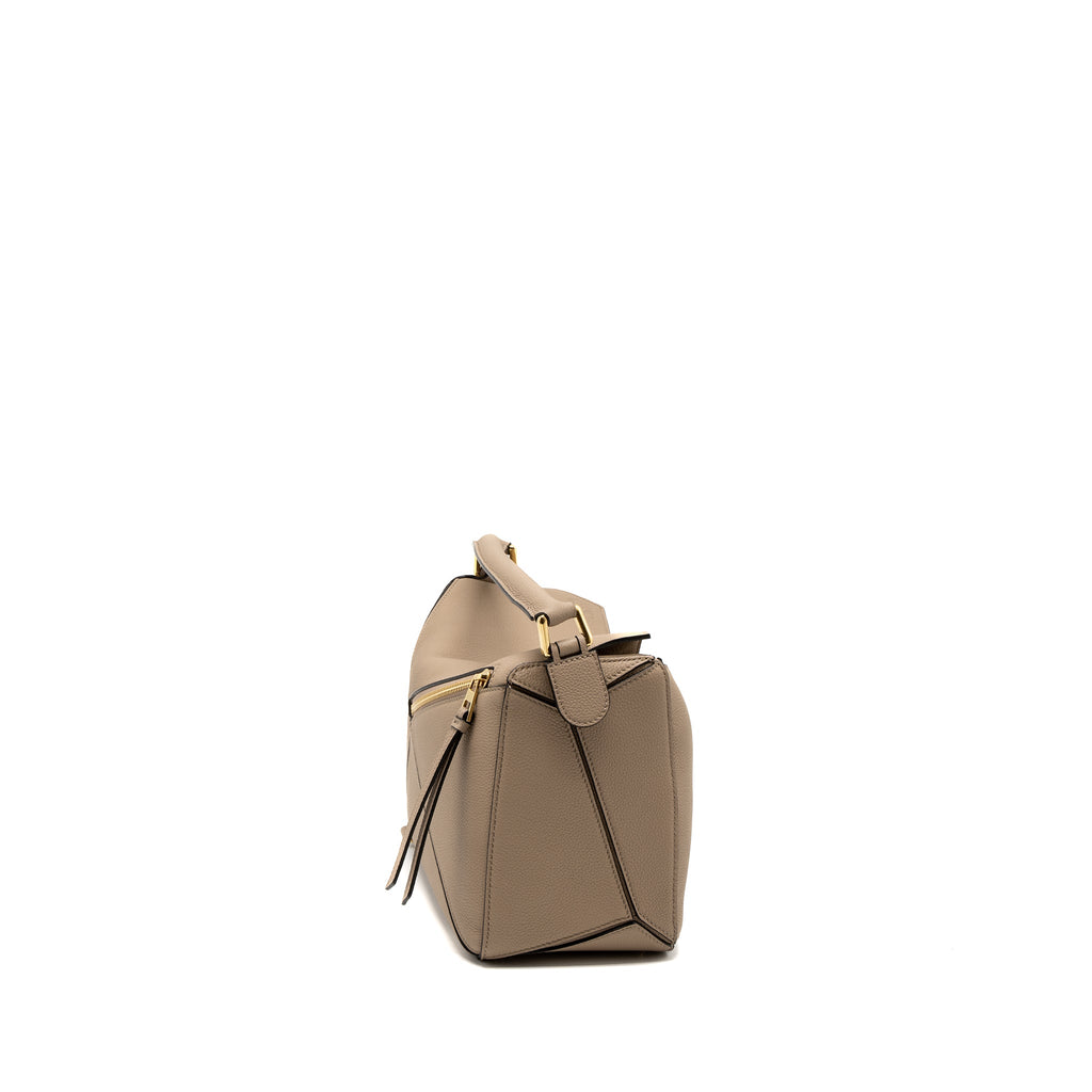 LOEWE MEDIUM PUZZLE BAG SOFT GRAINED CALFSKIN SAND GHW
