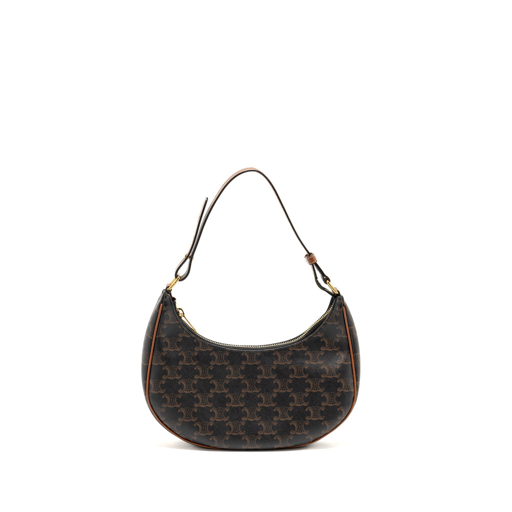 CELINE AVA BAG TRIOMPHE CANVAS TAN GHW