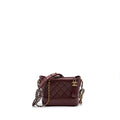 CHANEL SMALL GABRIELLE HOBO BAG CALFSKIN RED MULTICOLOR HARDWARE