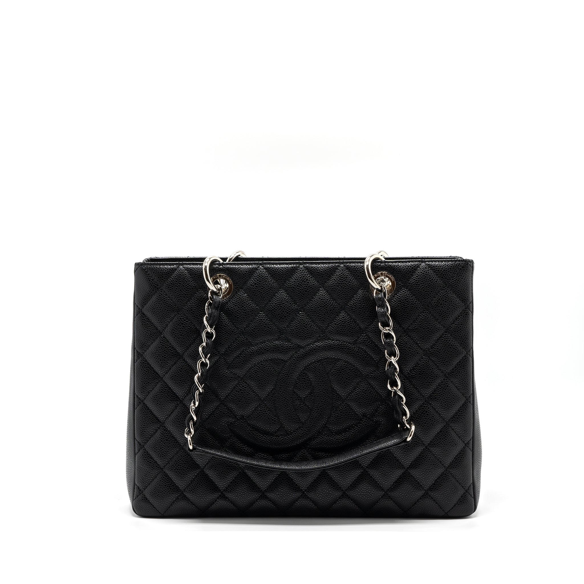 CHANEL GRAND SHOPPING TOTE CAVIAR BLACK SHW