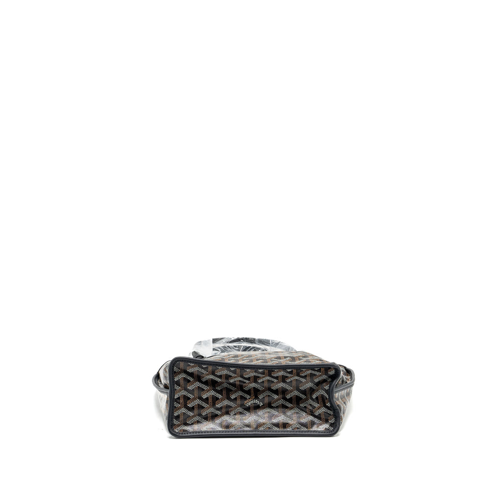 GOYARD MINI ANJOU TOTE BAG GOYARDLINE CANVAS / CALFSKIN BLACK SHW