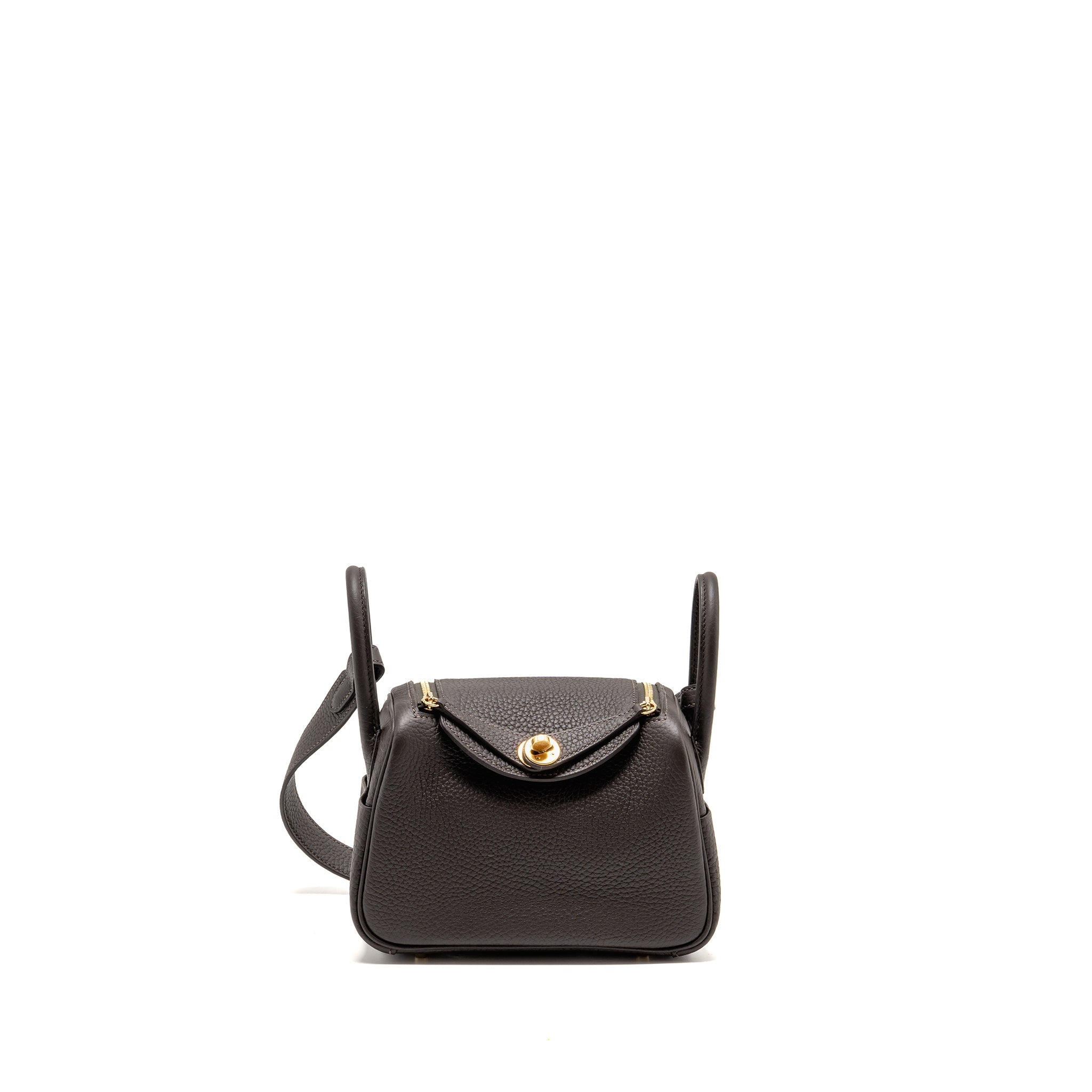 HERMES MINI LINDY II CLEMENCE T3 BAI-BRUN LGHW