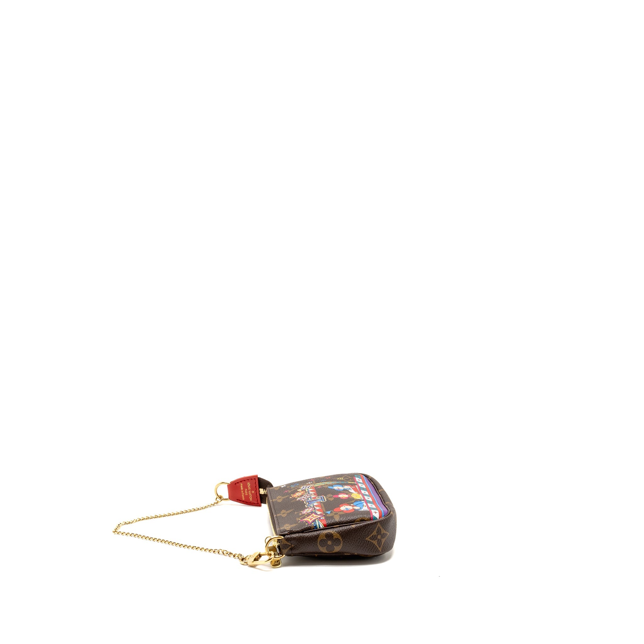 LOUIS VUITTON 2020 MINI POCHETTE 2020 CHRISTMAS ANIMATION BUMPER CARS MONOGRAM CANVAS GHW