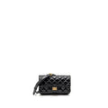 CHANEL 2.55 REISSUE WAIST BAG AGED CALFSKIN BLACK GHW
