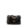 CHANEL MEDIUM 19 BAG GOATSKIN BLACK MULTICOLOUR HARDWARE