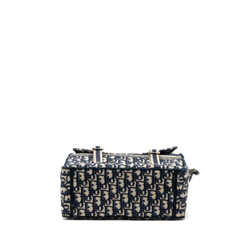 DIOR DIORCAMP MESSENGER BAG BLUE OBLIQUE EMBROIDERY SHW