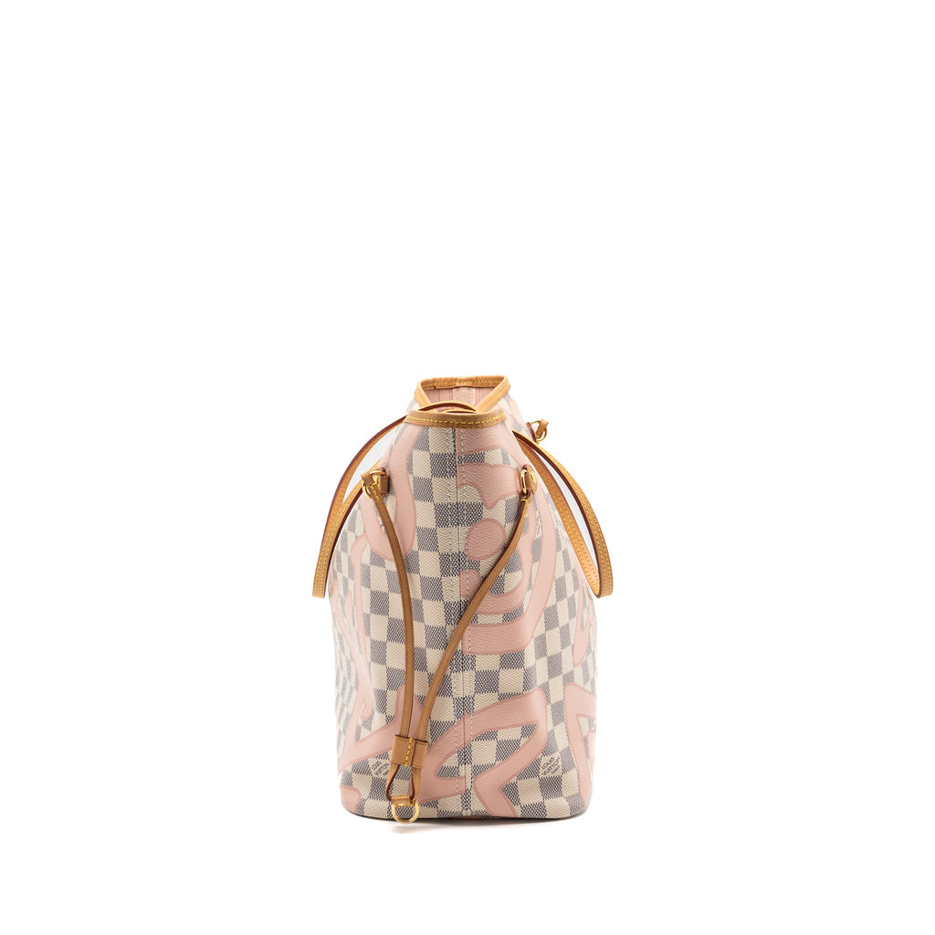 LOUIS VUITTON NEVERFULL MM DAMIER AZUR TAHITI GHW