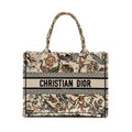 DIOR MEDIUM BOOK TOTE EMBROIDERY CANVAS MULTICOLOUR