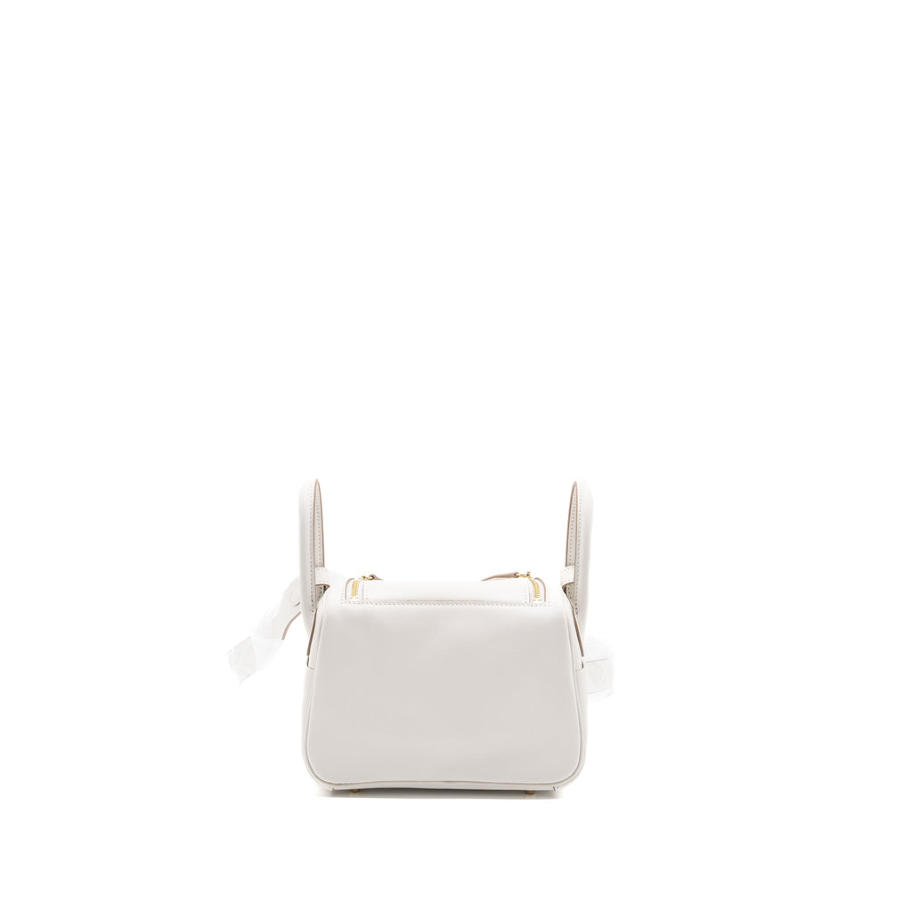 HERMES MINI LINDY SWIFT GRIS PALE / GRIS MEYER GHW