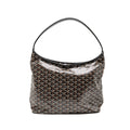 GOYARD BOHEME HOBO BAG GOYARDINE CANVAS BLACK SHW