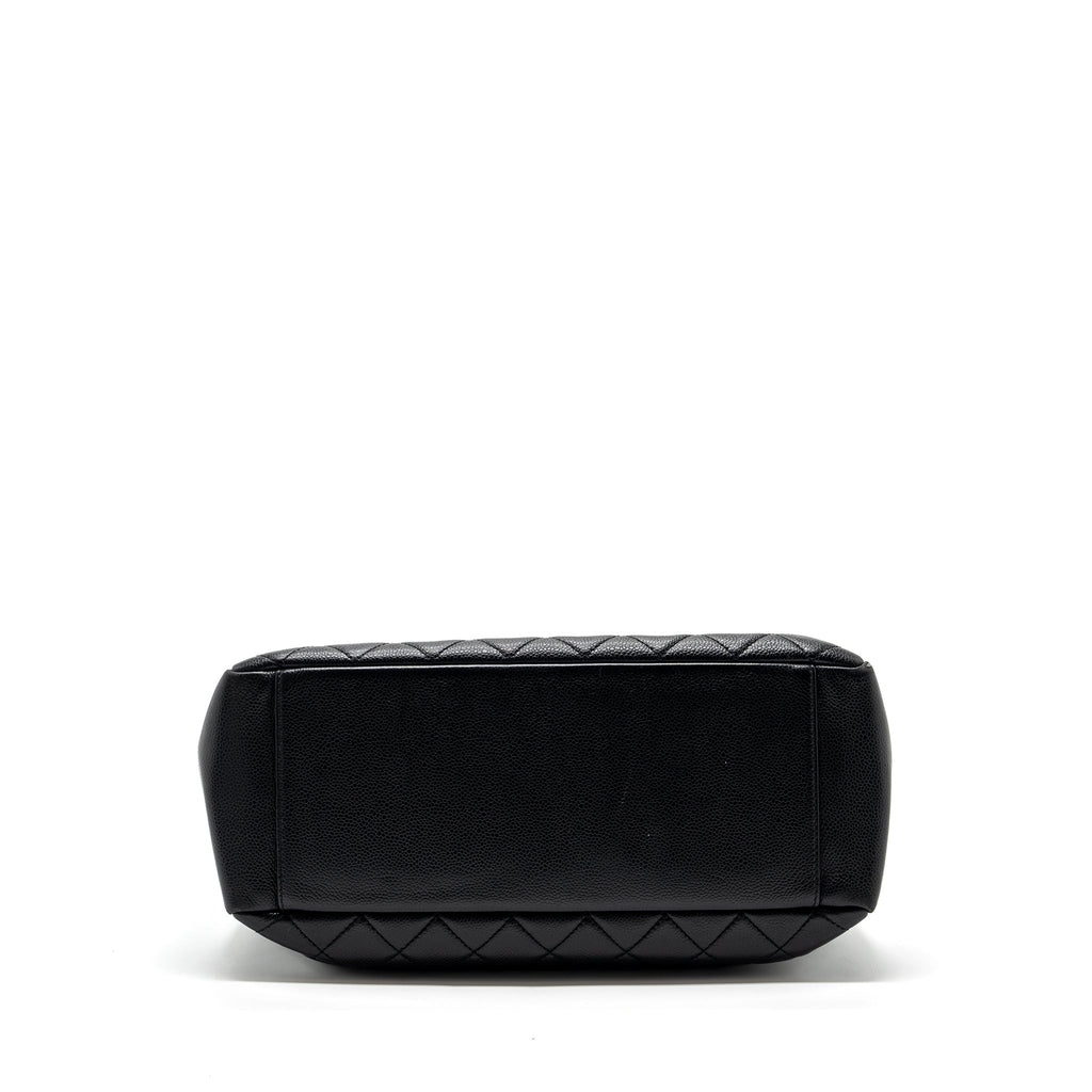 CHANEL GRAND SHOPPING TOTE BAG CAVIAR BLACK GHW