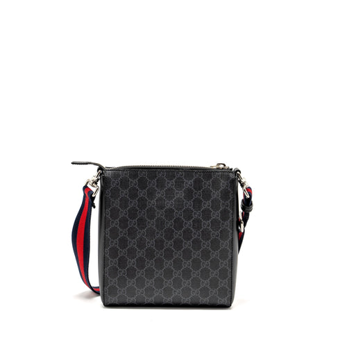 GUCCI MESSENGER BAG GG SUPREME CANVAS BLACK/ MULTICOLOUR SHW