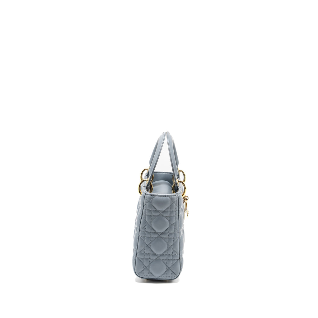 DIOR MY ABC SMALL LADY DIOR LAMBSKIN BLUE LGHW