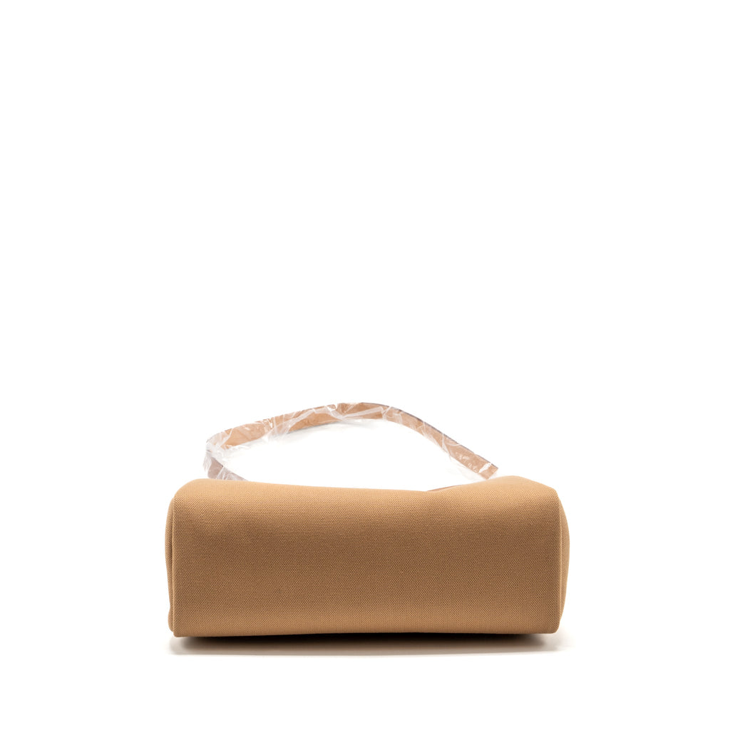 HERMES HERBAG 31 ZIP BAG CANVAS/VACHE HUNTER CHAI / FAUVE GHW