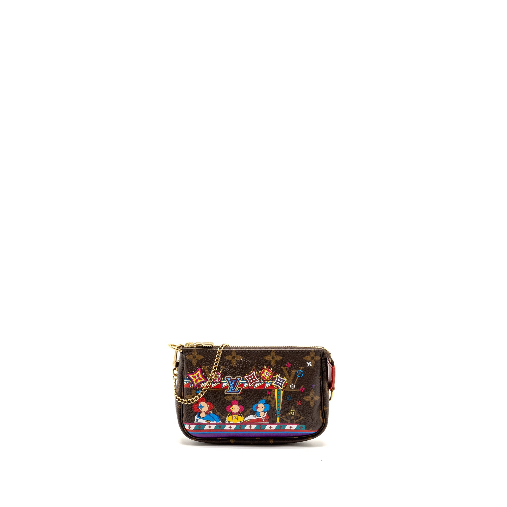 LOUIS VUITTON 2020 MINI POCHETTE 2020 CHRISTMAS ANIMATION BUMPER CARS MONOGRAM CANVAS GHW