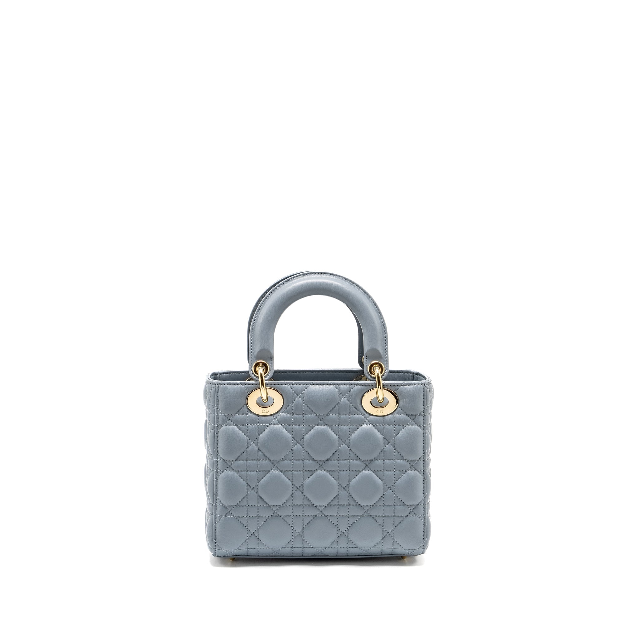 DIOR MY ABC SMALL LADY DIOR LAMBSKIN BLUE LGHW