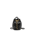 CHANEL 22S CANDY CHAINS MINI BUCKET BACKPACK LAMBSKIN BLACK GHW (MICROCHIP)