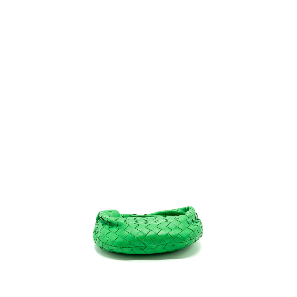BOTTEGA VENETA MINI JODIE BAG LAMBSKIN GREEN GHW
