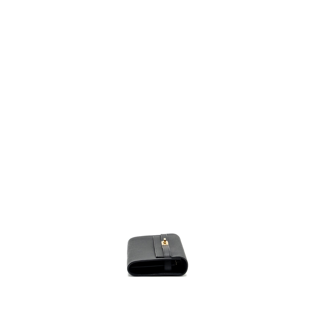 HERMES KELLY TO GO EPSOM BLACK GHW