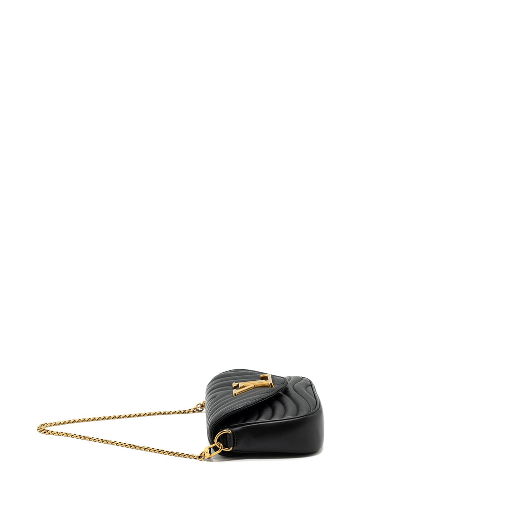 LOUIS VUITTON NEW WAVE MULTI POCHETTE CALFSKIN BLACK GHW