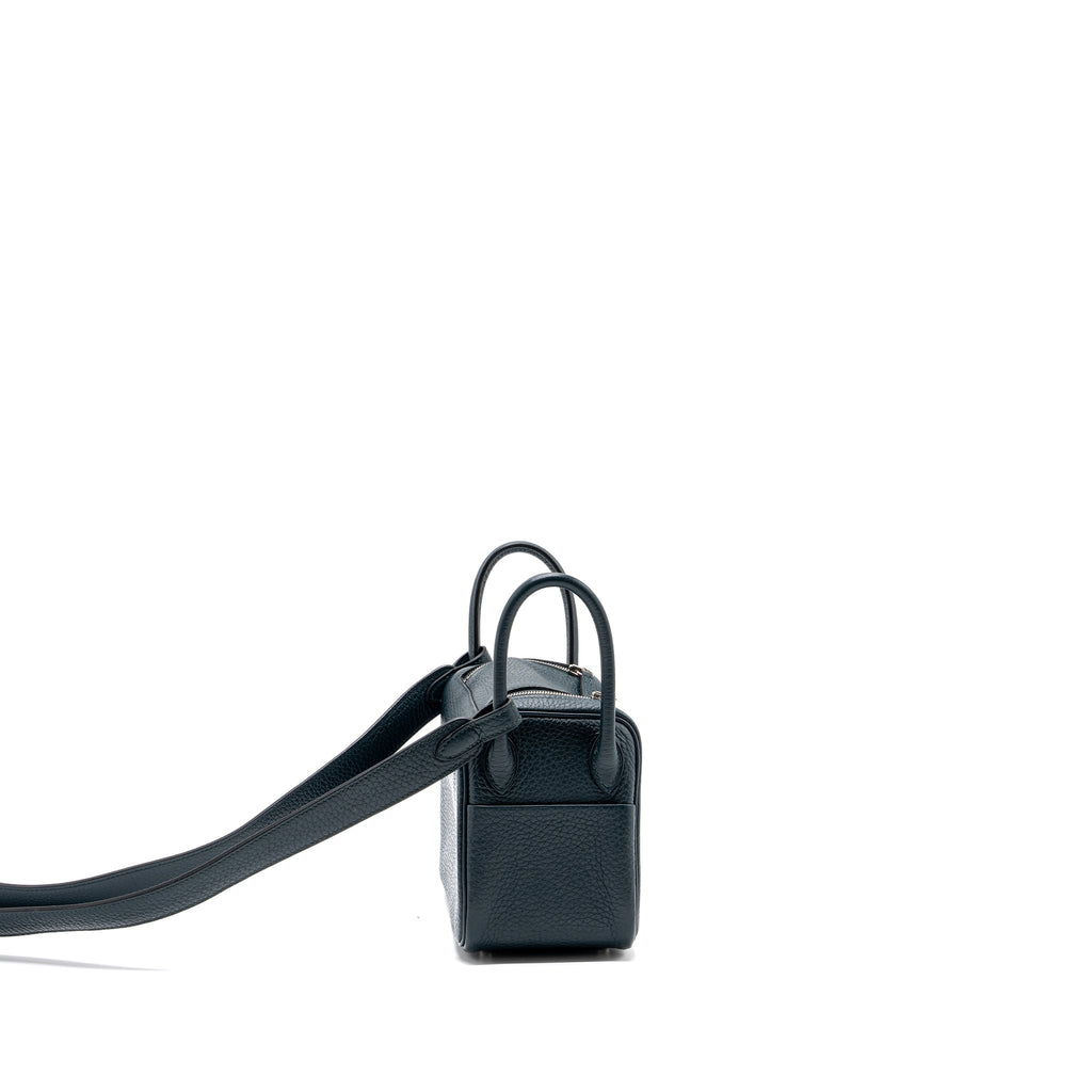 HERMES MINI LINDY CLEMENCE VERT CYPRES SHW