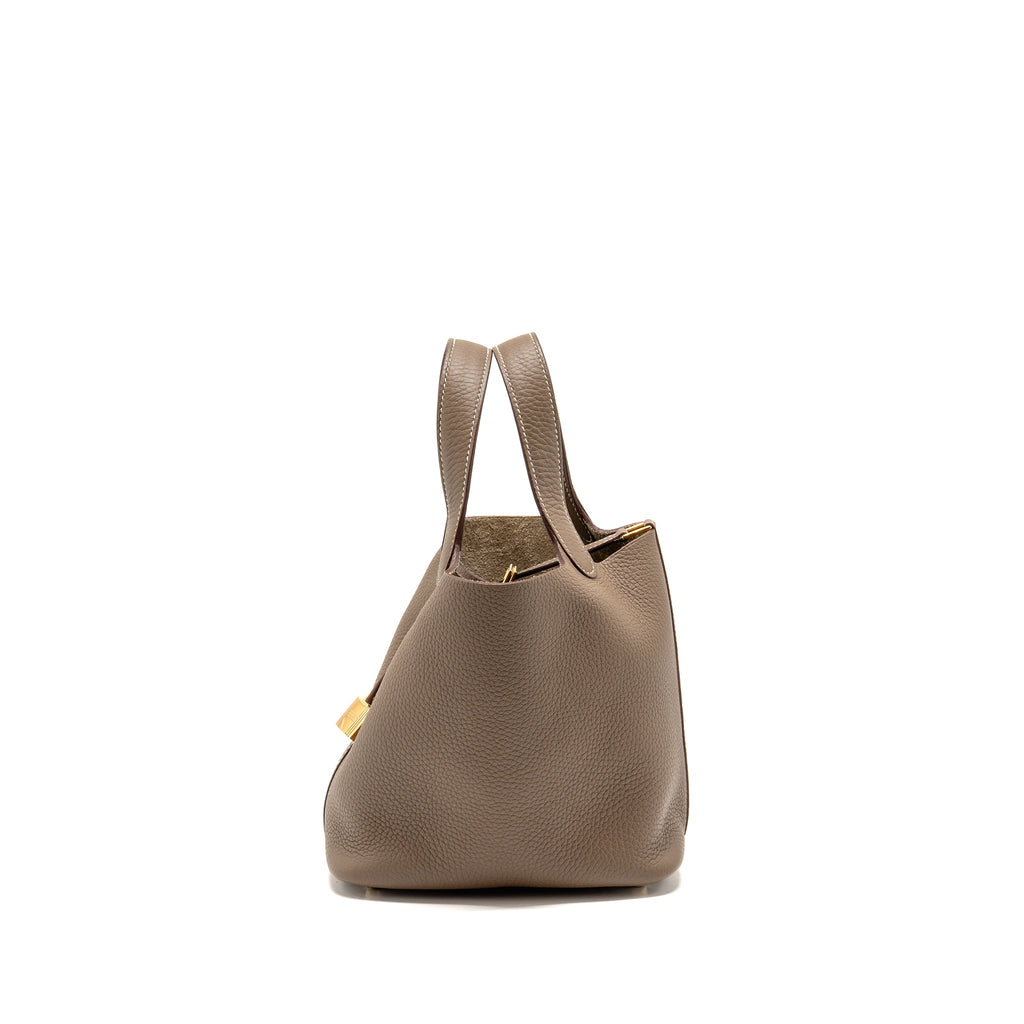 HERMES PICTON 18 LOCK BAG CLEMENCE ETOUPE GHW