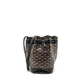 GOYARD PETIT FLOT BUCKET BAG GOYARDLINE CANVAS BLACK SHW
