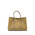 HERMES GARDEN PARTY 30 CANVAS/NEGONDA LEATHER TRENCH SHW