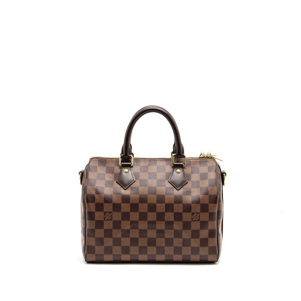 LOUIS VUITTON SPEEDY BANDOULIERE 25 DAMIER EBENE GHW