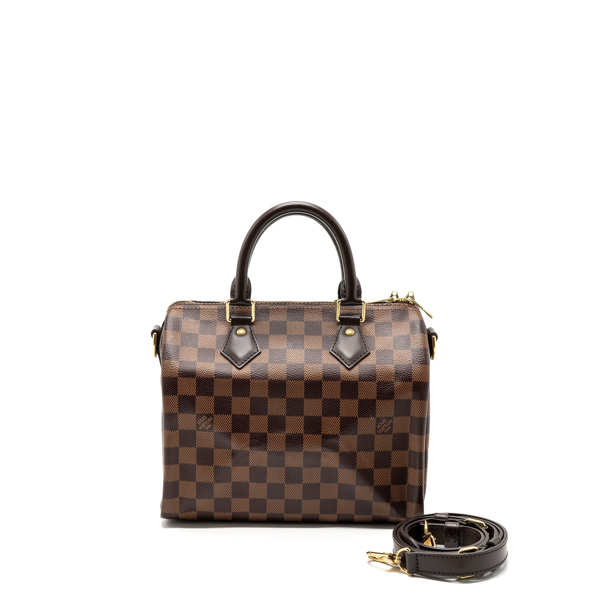 LOUIS VUITTON SPEEDY BANDOULIERE 25 DAMIER EBENE CANVAS GHW (NEW VERSION)
