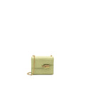 HERMES MINI VERROU OSTRICH R9 JAUNE BOURGEON GHW