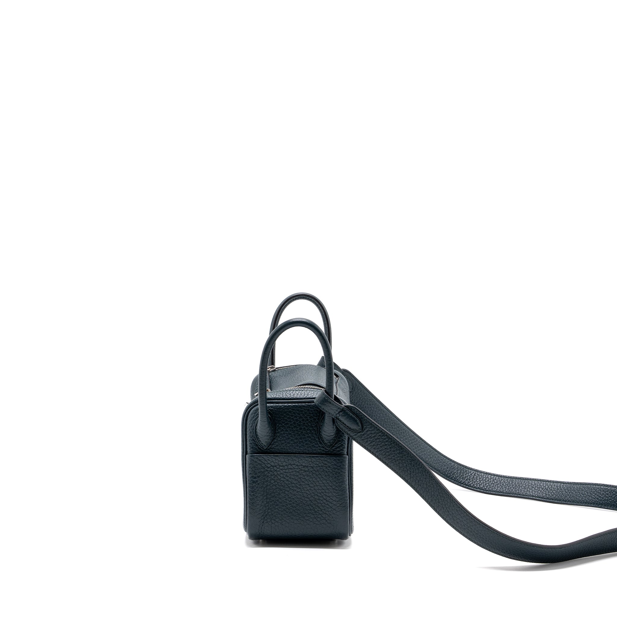HERMES MINI LINDY CLEMENCE VERT CYPRES SHW