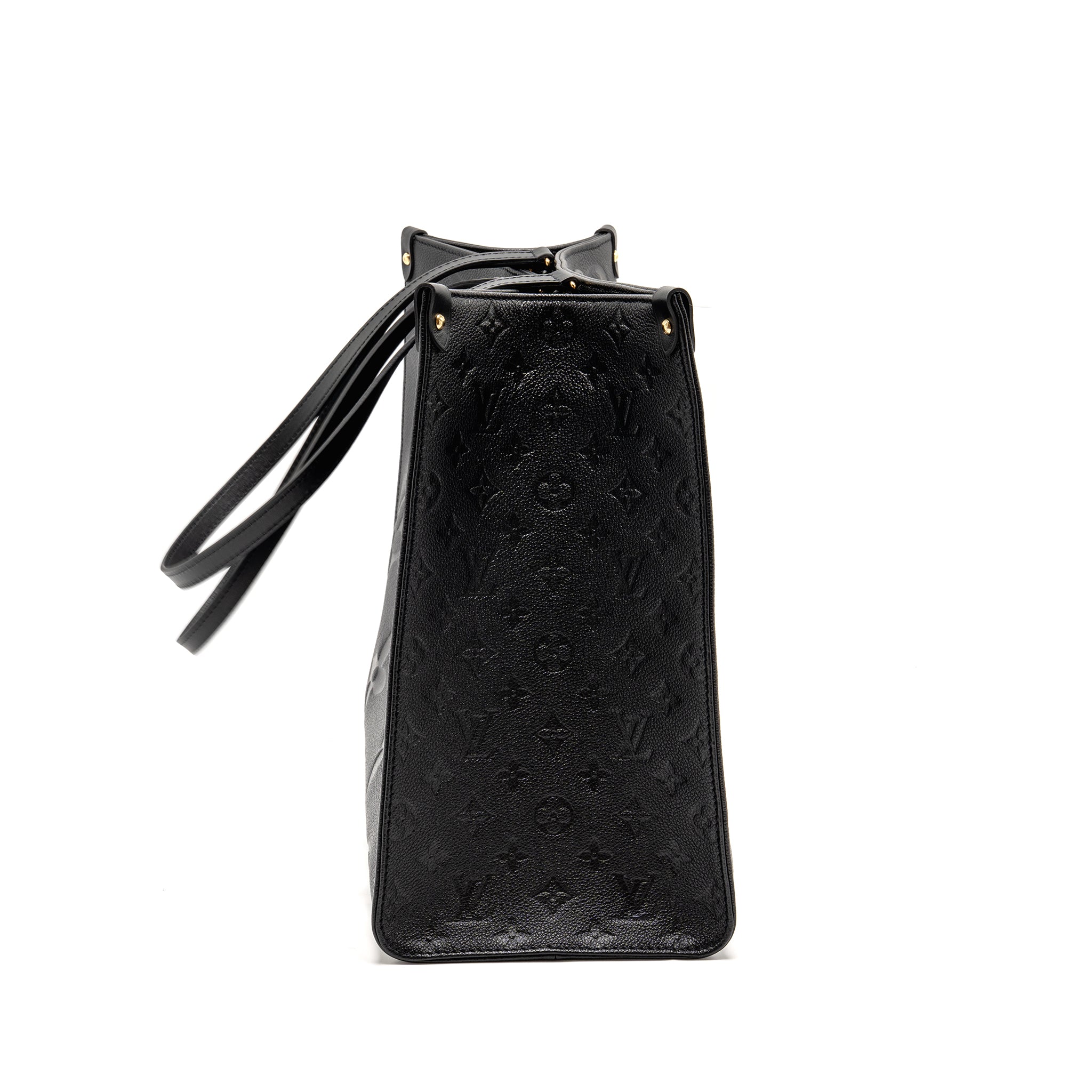 LOUIS VUITTON ONTHEGO GM MONOGRAM EMPREINTE LEATHER BLACK GHW